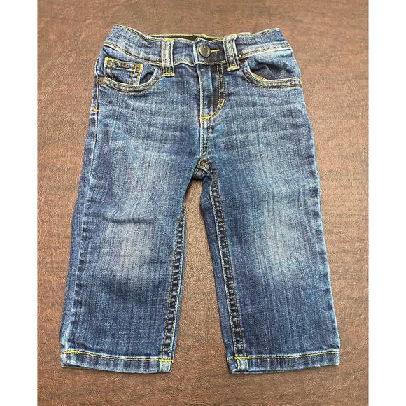 Baby Joe's Jeans Adjustable Waist Snap and Zipper Size 12 Months Luxury Classic - Picture 1 of 9